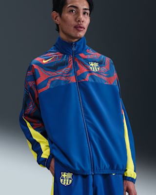 Nike FC Barcelona ジャケット FC Barcelona Starting 5 Fourth Men's Nike Soccer Woven Jacket